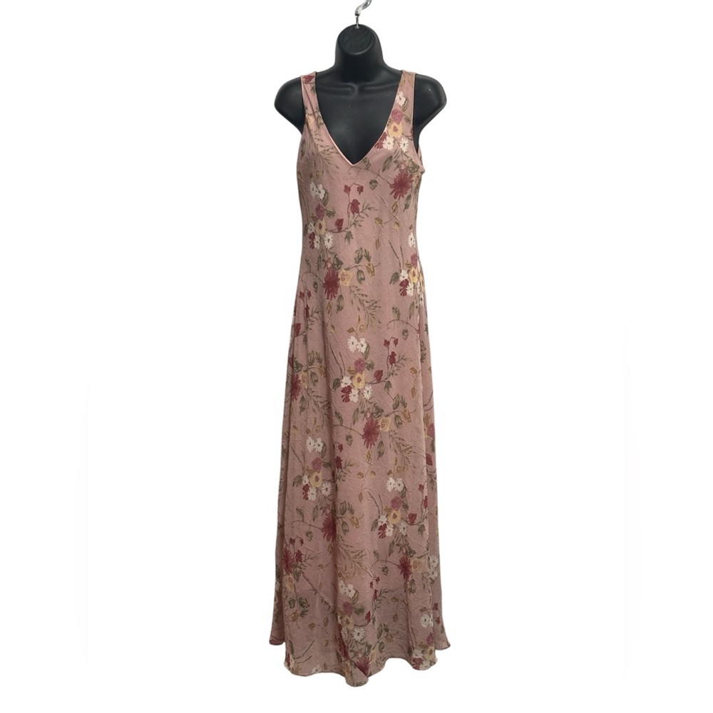 Alyn Paige vintage Floral Blush Maxi Dress